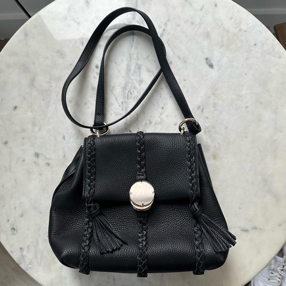 Chloe Grained Calfskin Small Penelope Soft shoulder Bag in Black BRAND NEW
